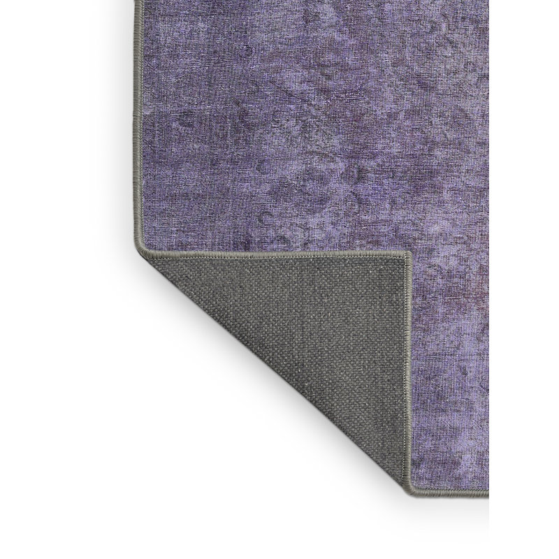 Tapis en violet/gris contemporain, Rectangle 8 pi x 12 pi