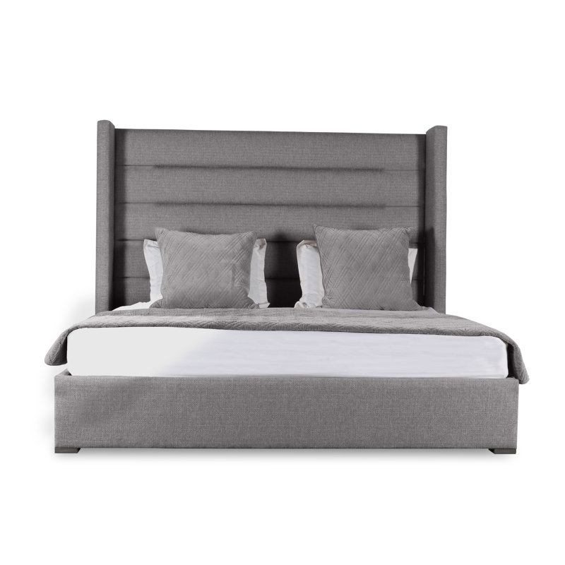 Esparto Upholstered Bed, Grey Revolution®, Queen (Mid)