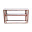 Sagebrook Home 54" Stefan Wood And Marble Console Table, Brown/Black