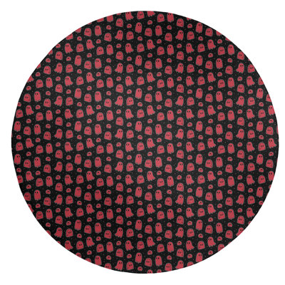 Tapis noir/rose à chaud ghosts