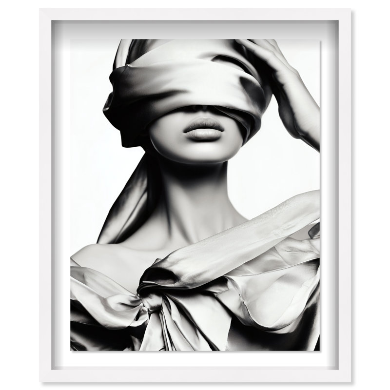 Blinded Grace II Framed Graphic Art, 31.5"H x 25.5"W, White Shadowbox