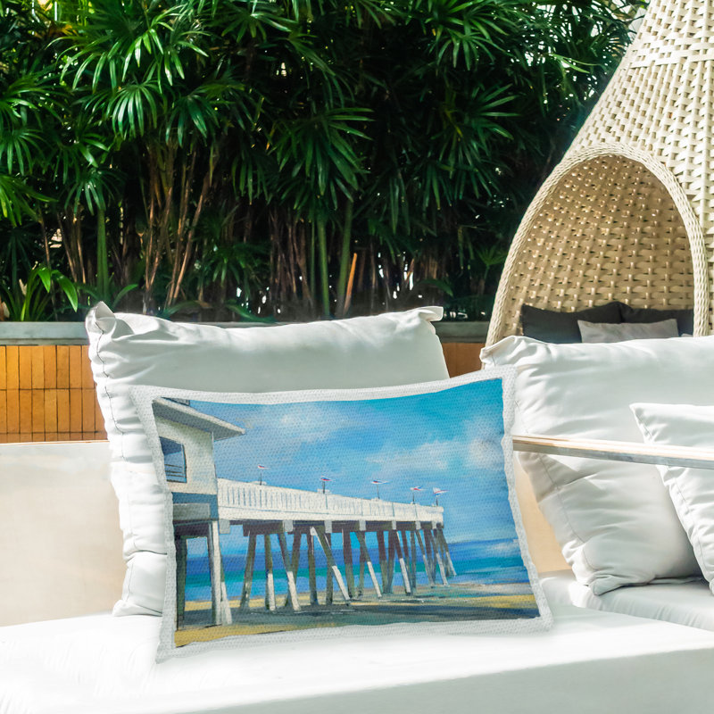 Coussin d'extérieur Beach Boardwalk Dock