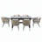 Versatile Alfresco Dining Set with Expandable Table and Comfortable Chairs