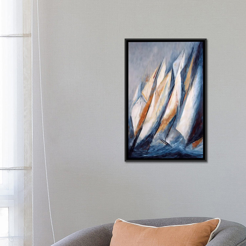 «Alta Mar» par Maria Antonia Torres - reproduction d'art sur toile tendue, H 26 po x l 18 po x P 1,5 po, Pas de tapis