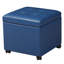 Repose-pieds carré en similicuir avec roulettes 17,7 po Clariece-849843104