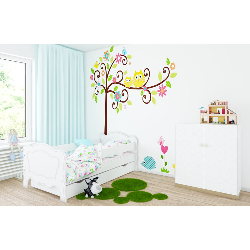 Lawson Cabin Bed with Storage Included, White, European Toddler (80 x 180 cm)