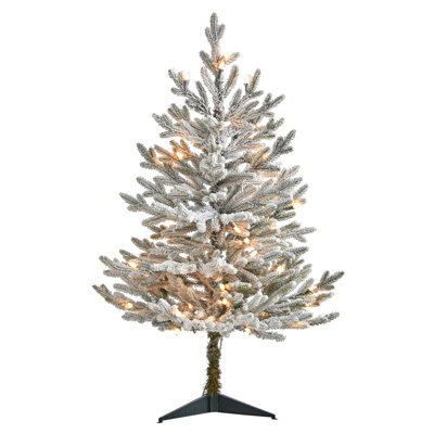 Lighted Artificial Fir Christmas Tree