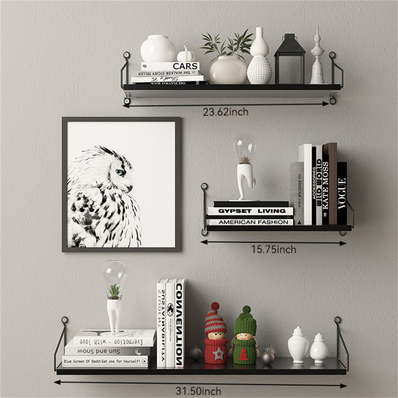 Wood Floating Shelf, 2.75" H x 31.5" W x 7.87" D