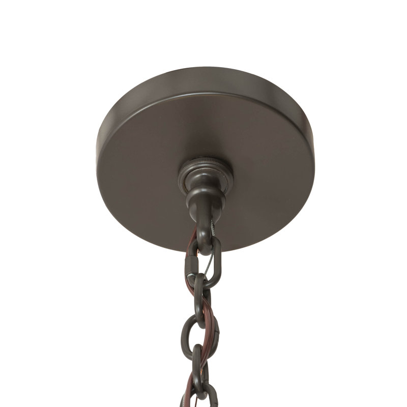Timeless Bronze 18-Light Wagon Wheel Chandelier with Clear Glass