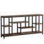 Table d'appoint attrayante, canapé rustique, console