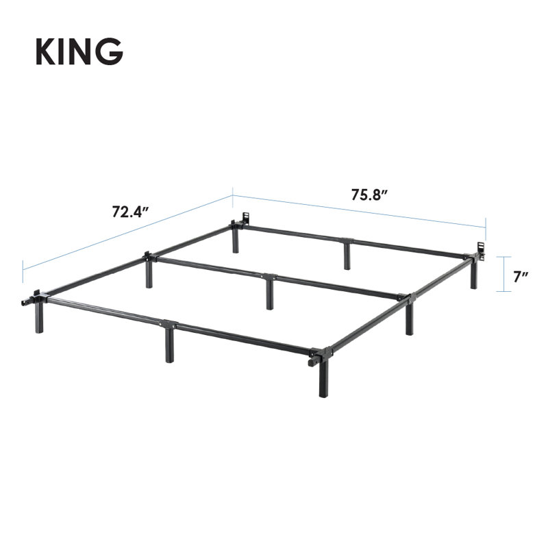 Mollie 7" Steel Bed Frame, King