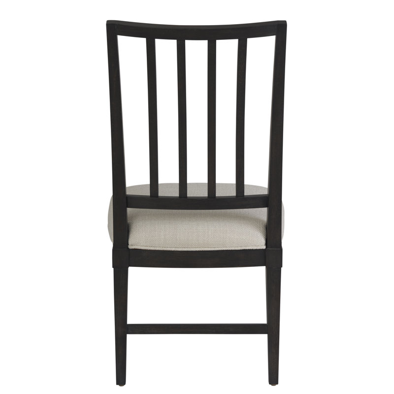 Coalesce Solid Wood Slat Back Side Chair, Black