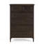 Commode haute verticale en bois à 6 tiroirs de style rétro, commode de rangement à pieds robustes, commode autoportante multi-scène pour chambre à coucher, salon, organisation de vestibule