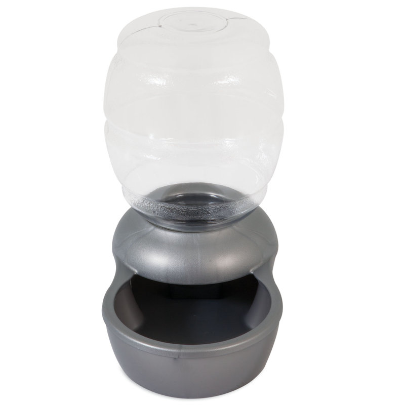 Small Pearl Silver Gray Automatic Pet Waterer