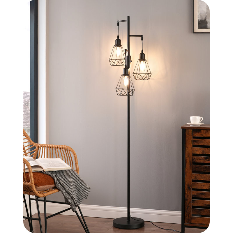 166cm Polished Tree Floor Lamp