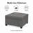 Quilted Cushion Multi-Function Storage Stool-1999922634