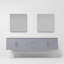Ensemble de meuble-lavabo double mural 80 "avec miroir Geneva-978541880-1063301507