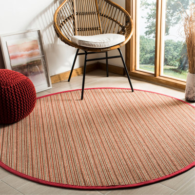 Tapis rayé en fibre de sisal Galatia