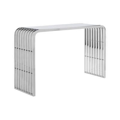 Garceau 130cm Glass Top Console Table