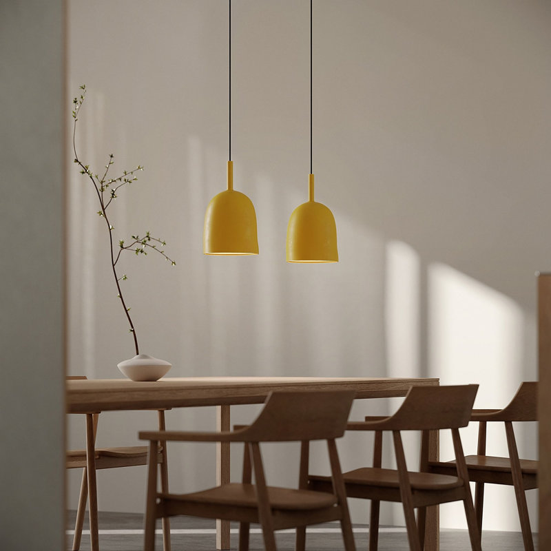 Vessel Pendant Light, Sunrise, 21.5'' H x 9'' W x 9'' D, Black