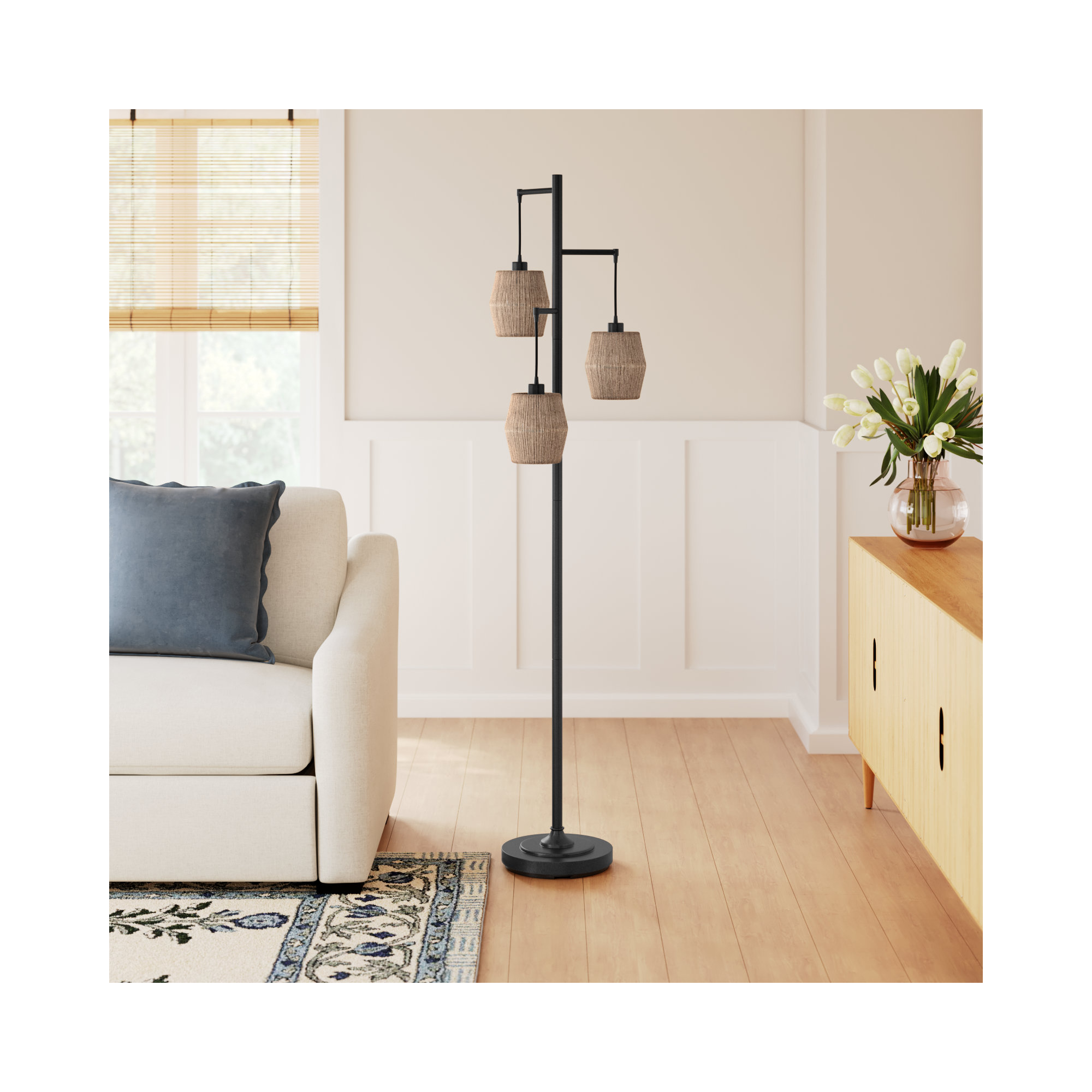 Boca 73'' Floor Lamp, Oil Rubbed Bronze