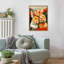 «Sleepy Bunny Abstract» par Ilora, reproduction d'art sur toile encadrée-241706692