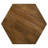 Athena Natural Hexagonal Top Coffee Table
