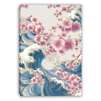Art mural sur toile Cherry Waves Harmony