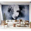 Murale abstraite pelez et collez - Enigme bleue-1573648777