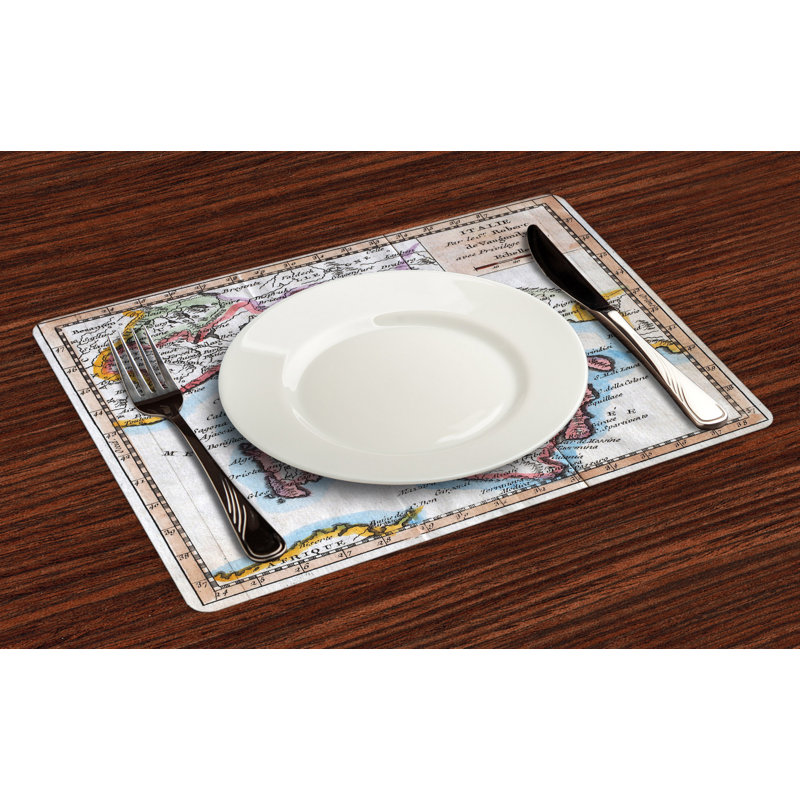 Polyester Cities & Maps Rectangle Placemat