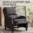 Upholstered Faux Leather Push-Back Manual Recliner(Set Of 2)-107317919
