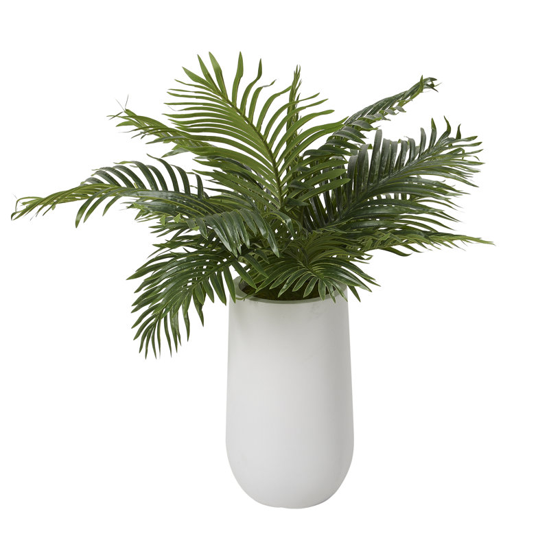 Faux Hawaiian Palm Plant in Planter