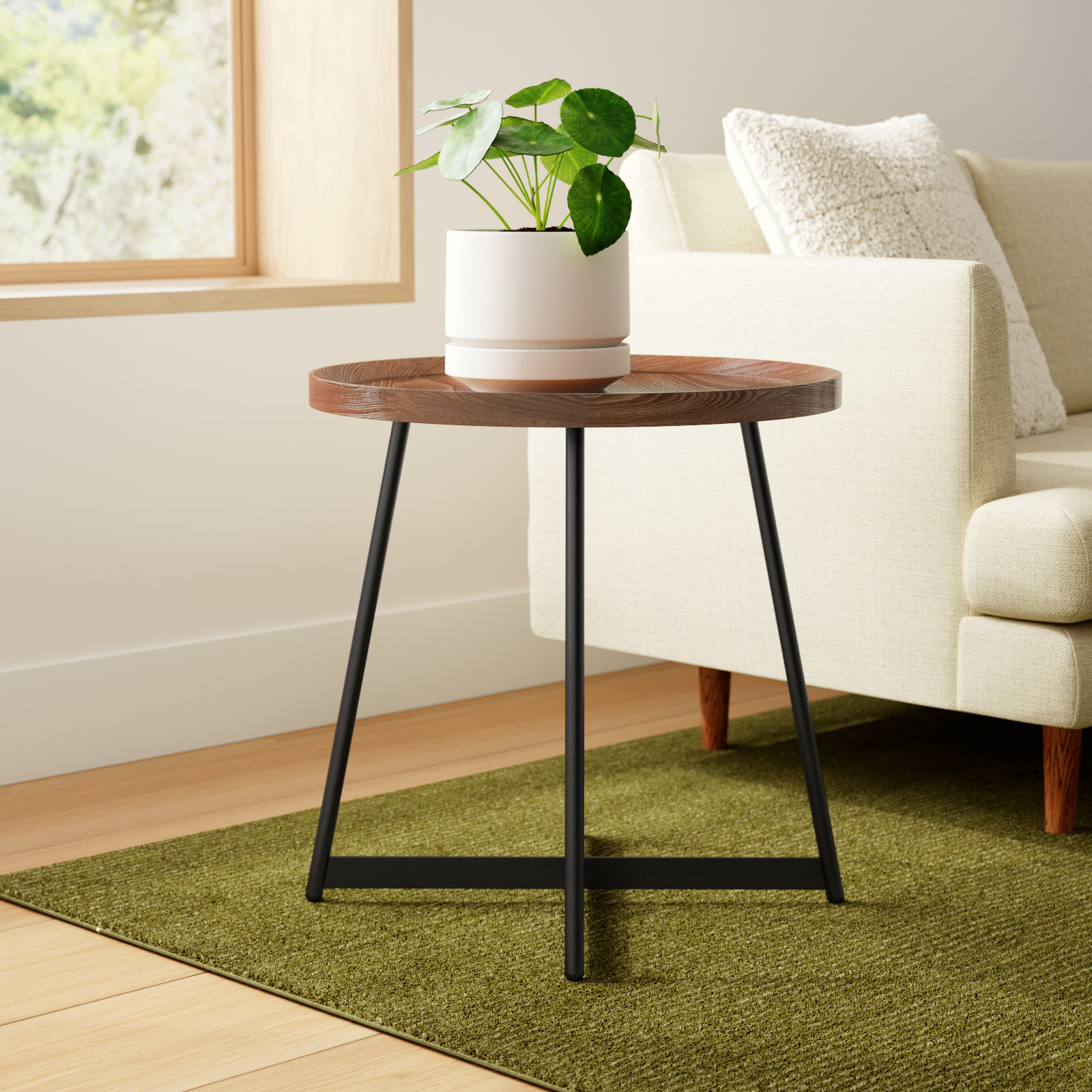 Xavier End Table, American Walnut