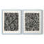 Motif floral rétro I - impression encadrée de qualité supérieure - prête à être accrochée - aucun clou requis - aucun clou requis-352326957-352326959