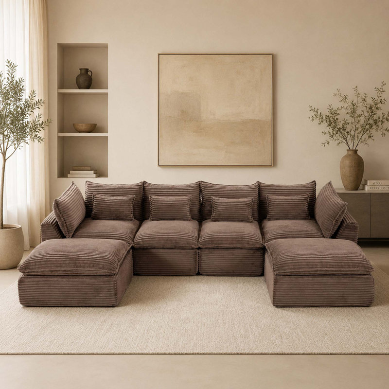 Canapé modulaire Cloud Couch, Khaki Corduroy