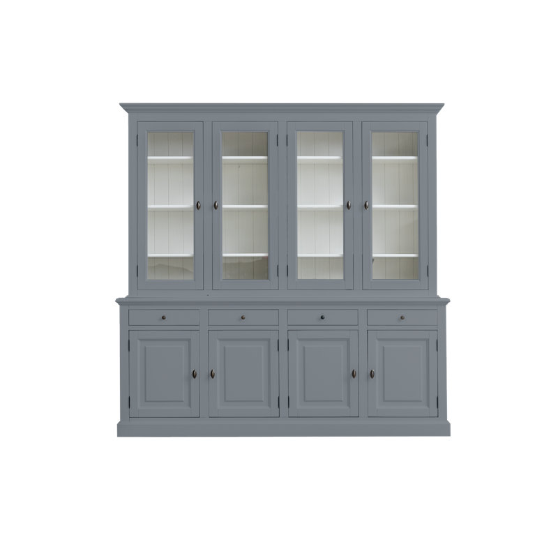 Topeka Display Cabinet, Trafic Grey/White