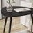 Xander Black Triangular Solid Wood End Table