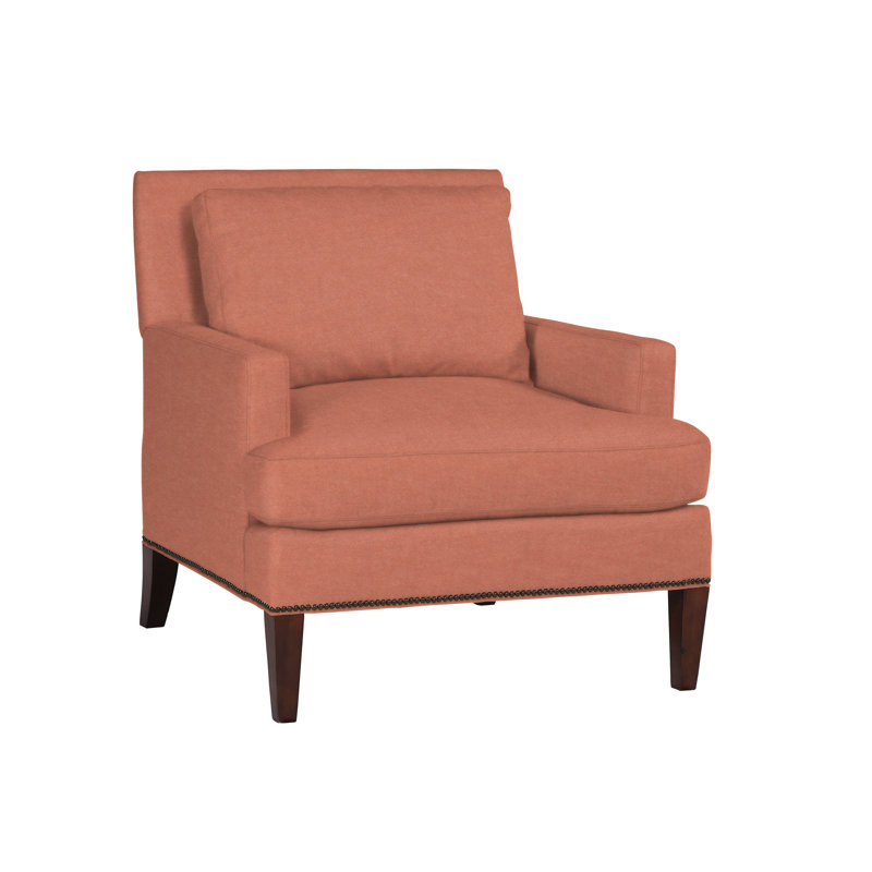 Audrey 36" Wide Armchair, Limestone Coral