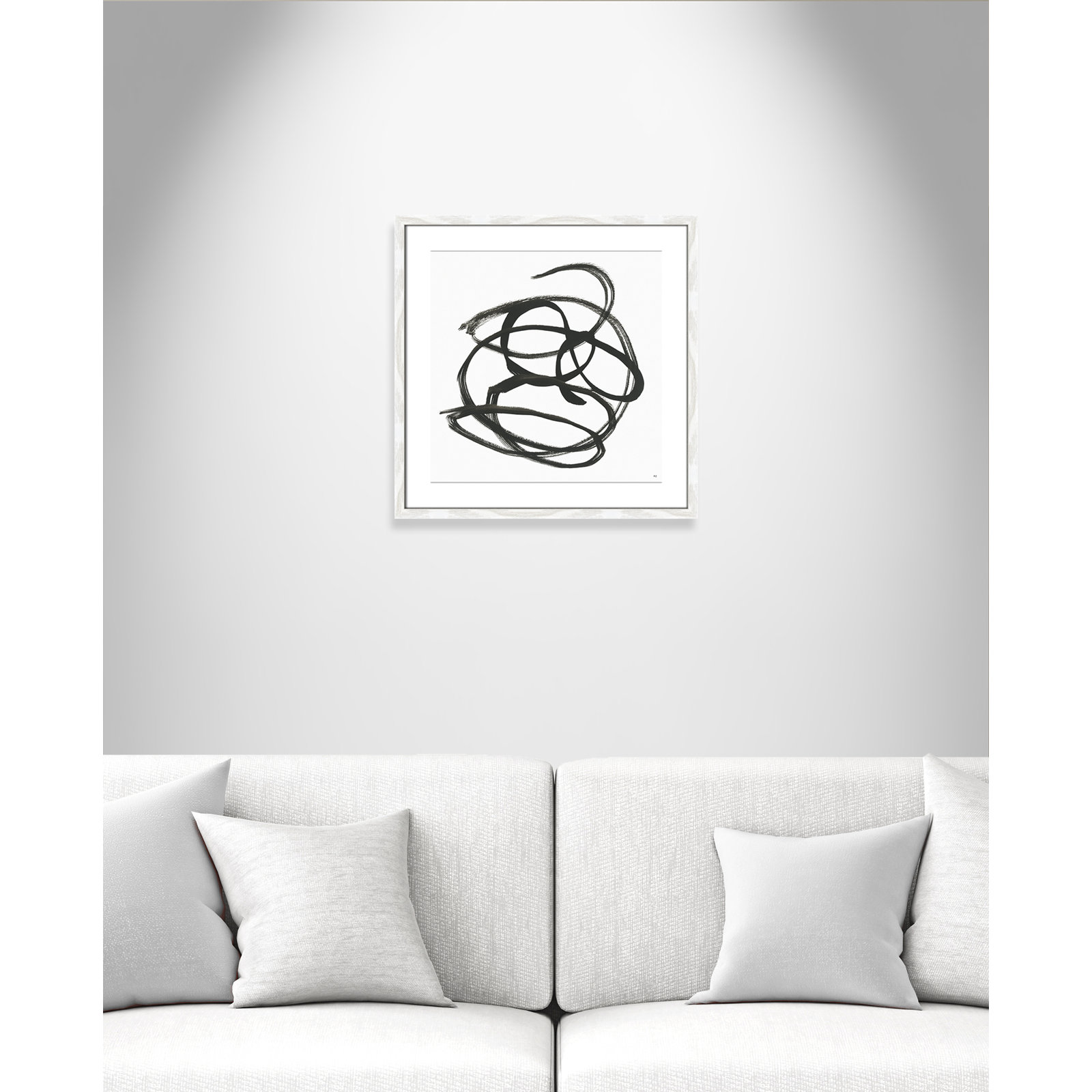 Along The Path I by Susan Jill, White, 17" H x 17" W x 0.75" D