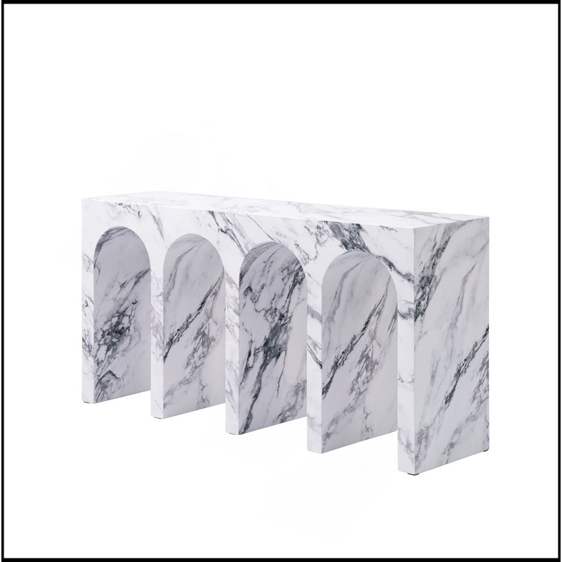 Fritzy Engineered Stone Console Table
