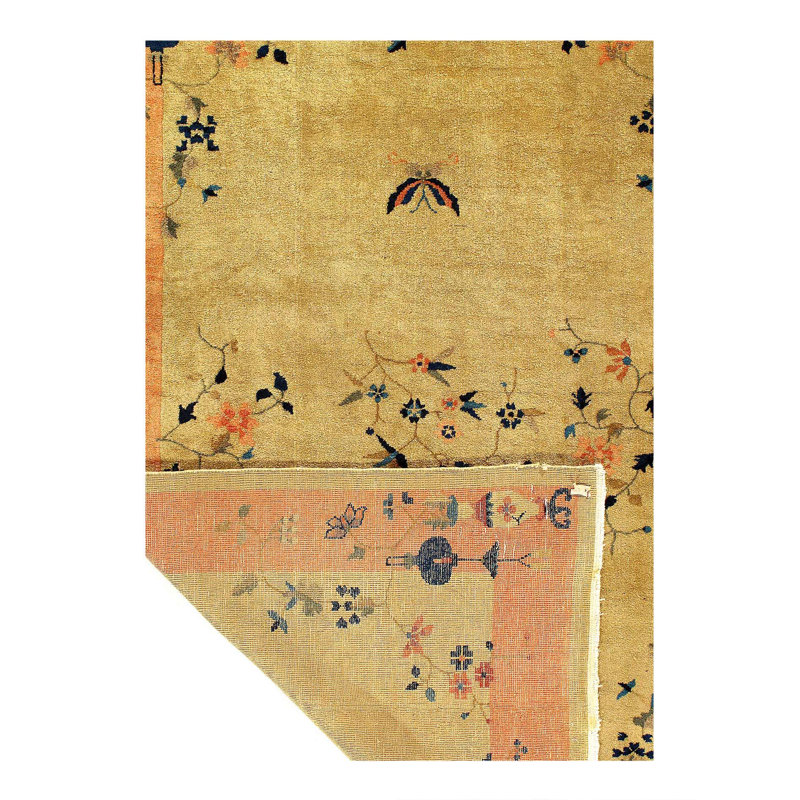 Floral Area Rug in Beige