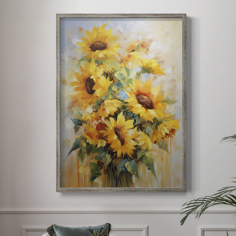 Reproduction encadrée FLORAL Series CDL III - bois massif, H 11 po x l 9 po