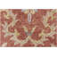 Tapis floral traditionnel en laine touffetée à la main, motif terracotta et bleu pâle-1404577610