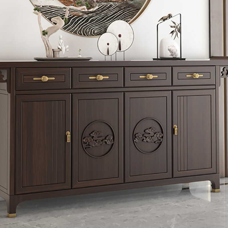 Nouveau buffet en bois massif de style chinois