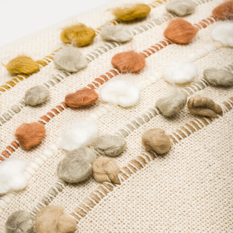 Fringed Throw Pillow, Polyester/Polyfill