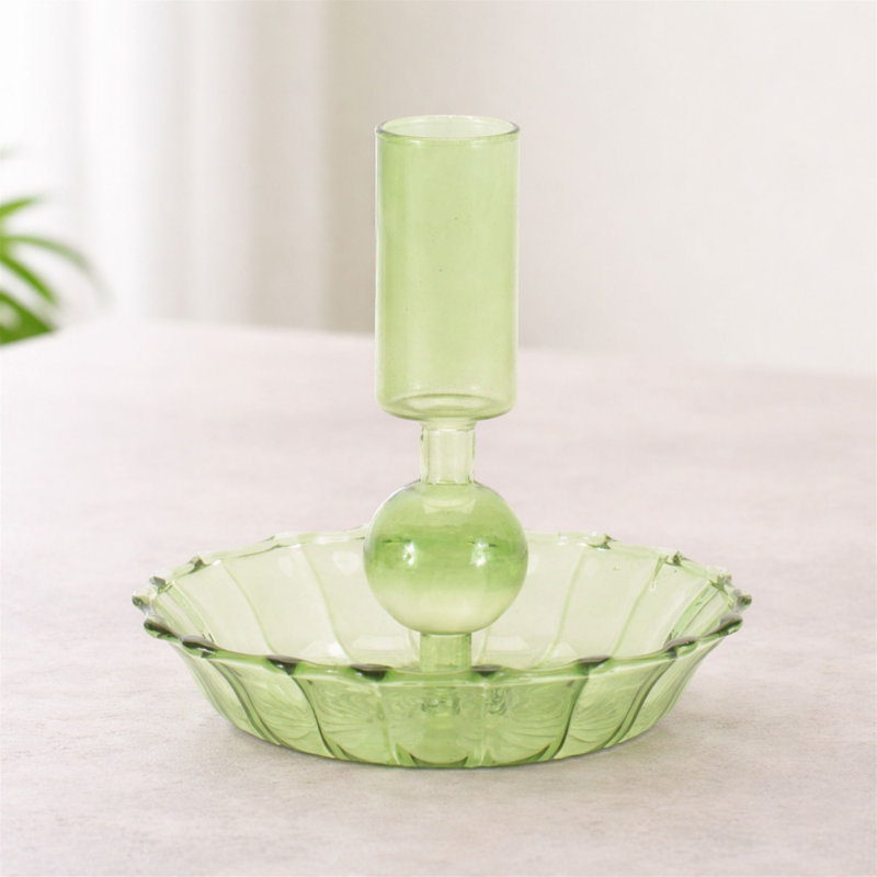Porte-bougie vert