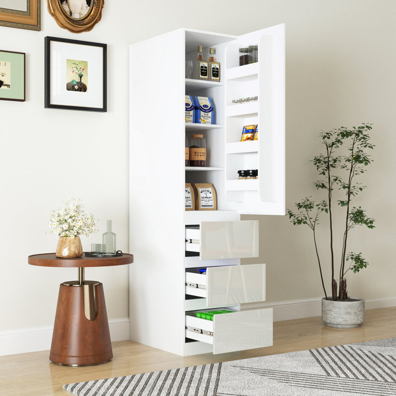 garde-manger avec portes, tablettes et tiroirs