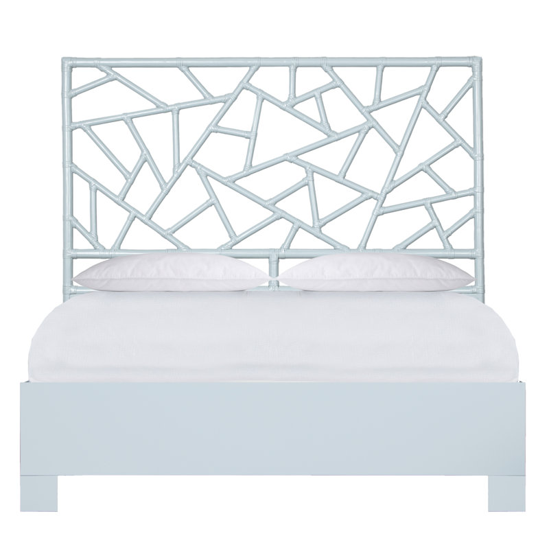 Lit standard à profil bas Tiffany, Grand, Bleu clair
