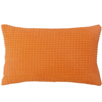 Houndstooth Cotton Blend Reversible Throw Pillow