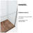 48" x 70" Double Sliding Aluminum Framed Shower Door-94272520
